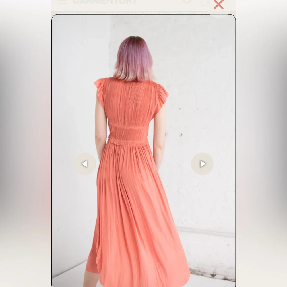 Ulla Johnson kaiya dress in dahlia size 6 - Picture 5 of 11
